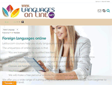Tablet Screenshot of languagesonline.net